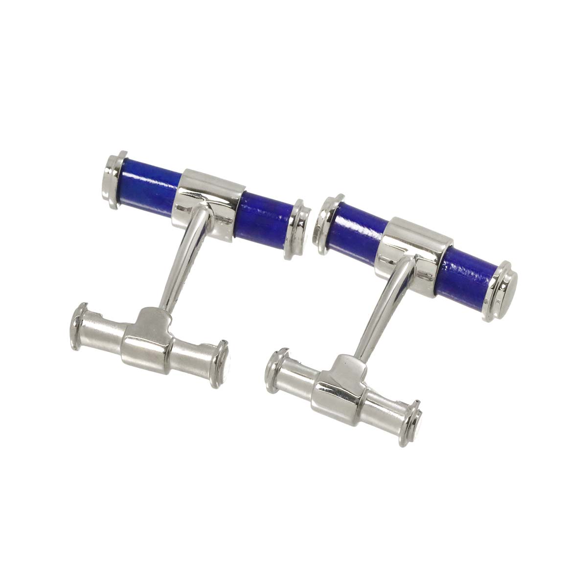 Lapis Lazuli Cuff Links 18K WG 750