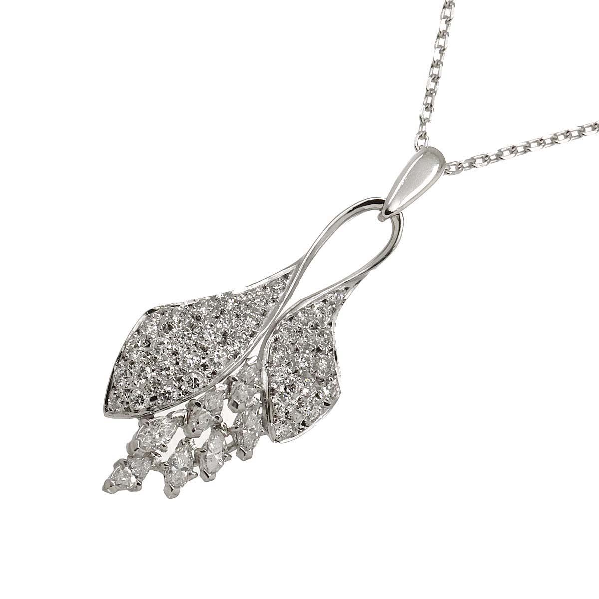 Diamond 1.14ct Necklace 14K WG 585