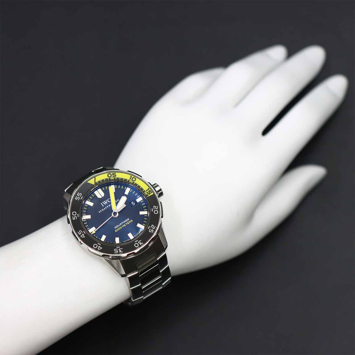 Aqua Timer 2000 IW356801 Automatic Black Dial Mens Watch