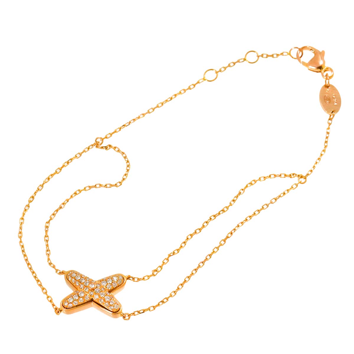 CHAUMET Jeux de Liens Diamond Bracelet 18K Pink Gold 750