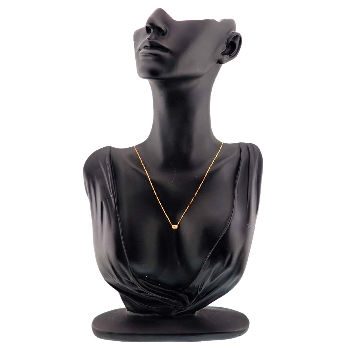 Bean Diamond Necklace 18K Yellow Gold 750