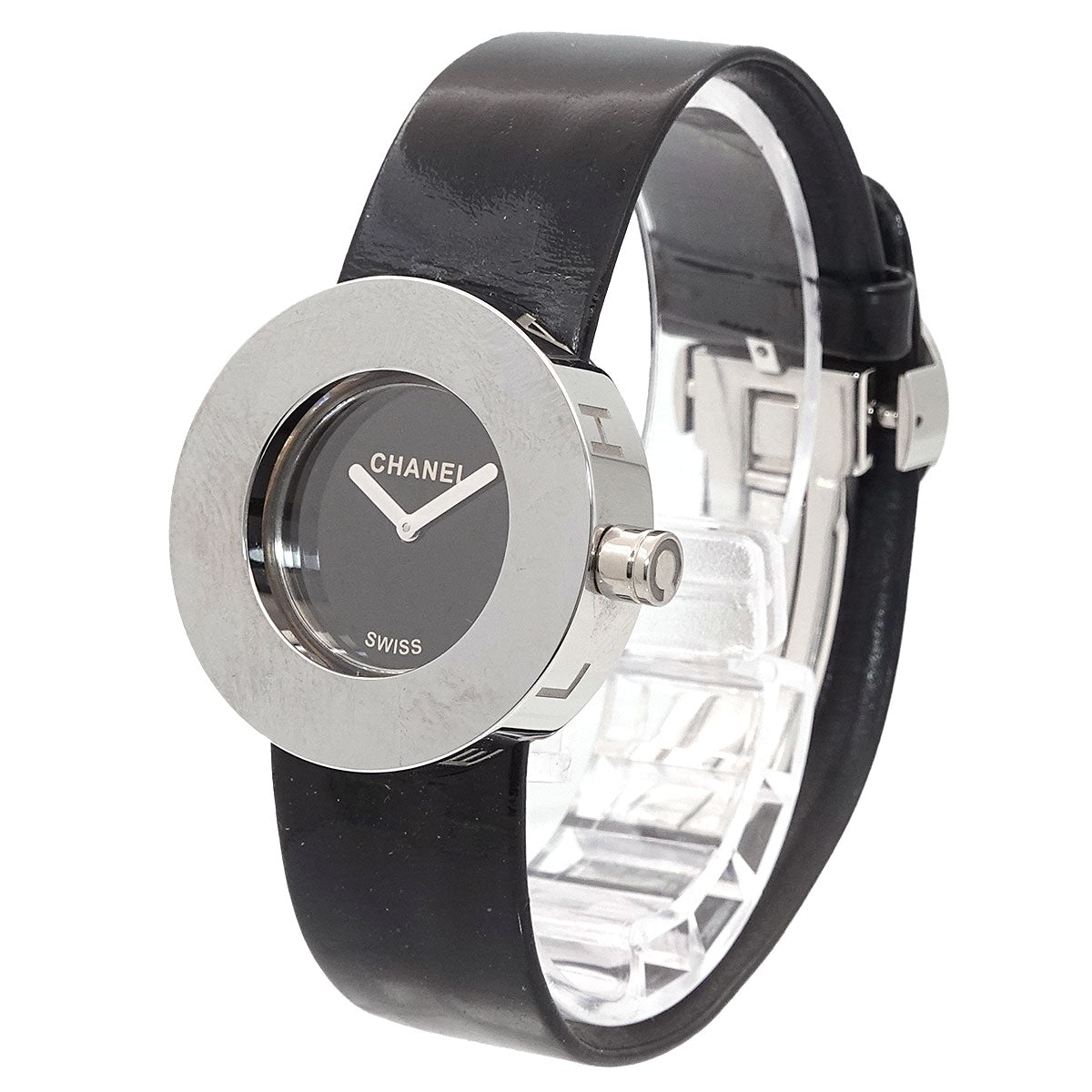 La Ronde H0579 Quartz Black Dial Enamel Ladies Watch