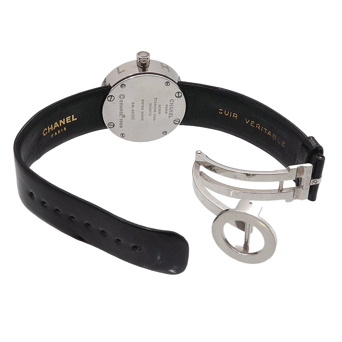 La Ronde H0579 Quartz Black Dial Enamel Ladies Watch