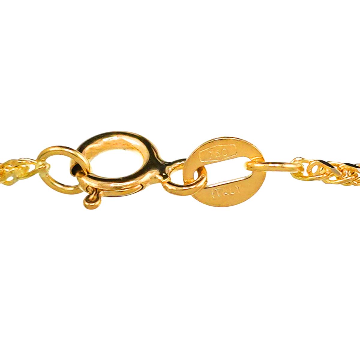 South Sea Pearl Diamond Necklace 18K YG Yellow Gold 750
