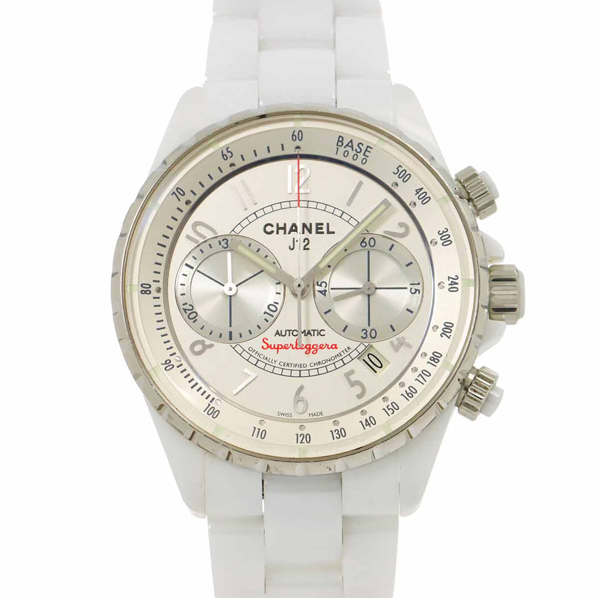 J12 Superleggera H3410 Chronograph Automatic Silver Dial Mens