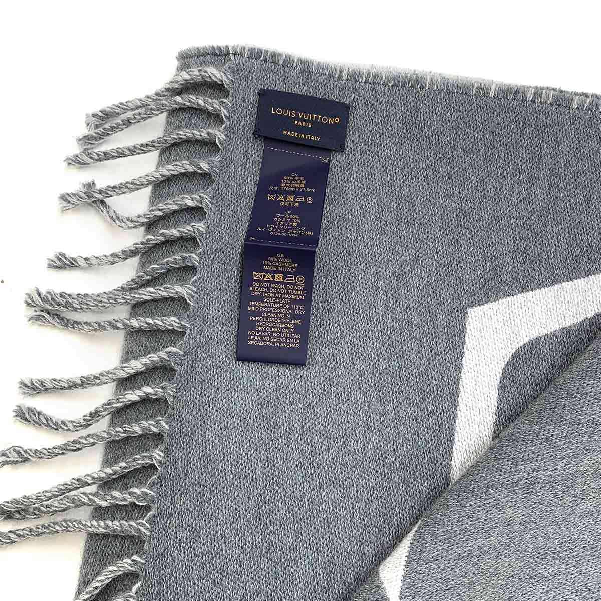 Muffler Graphic Dual Winter Scarf Wool Cashmere M79138