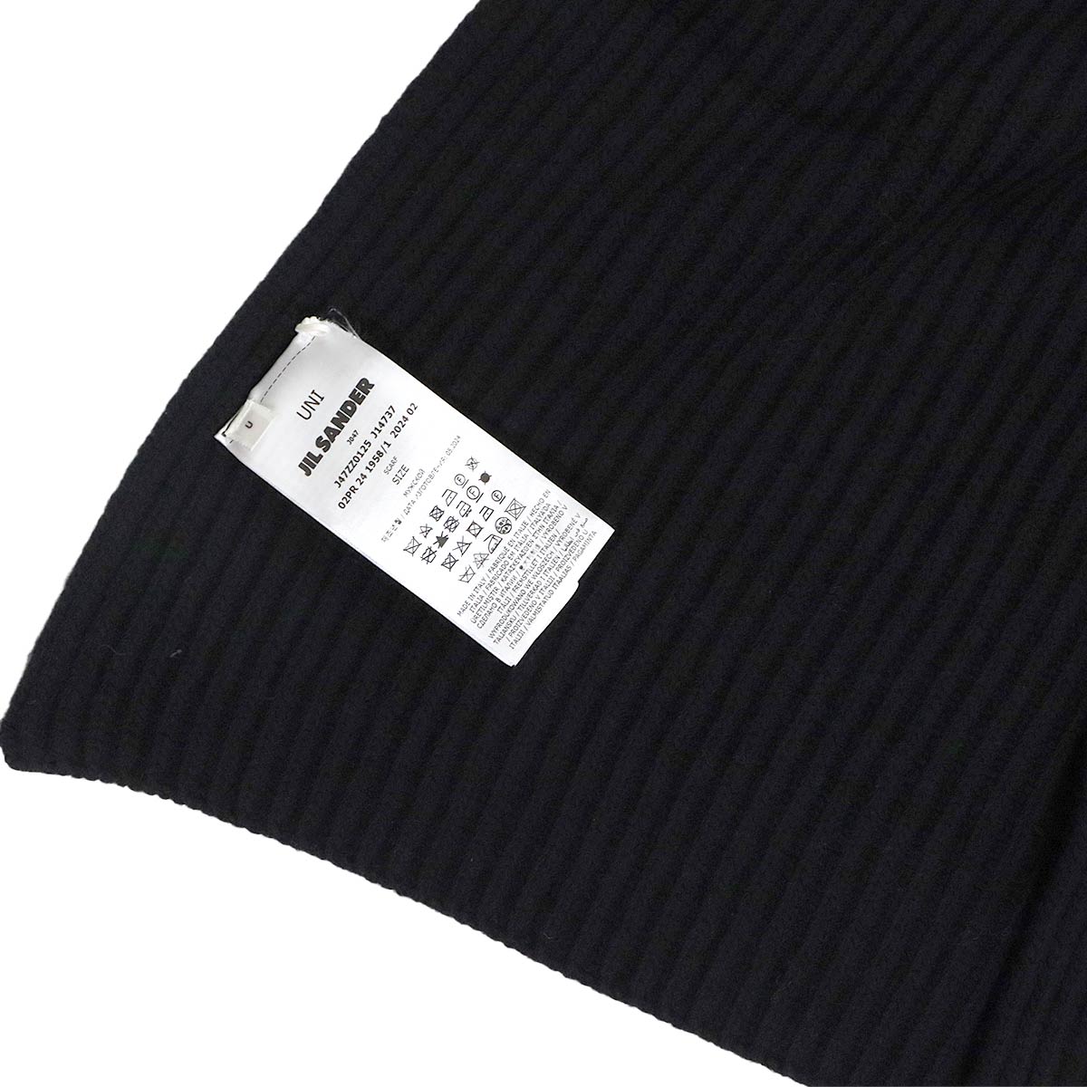 Winter scarf Wool Black J47ZZ0125 J14737 90284781