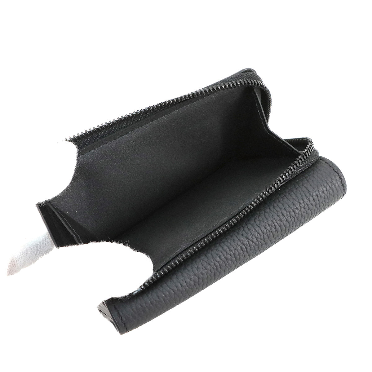 Aerogram Pilot Wallet Leather Noir M81740 Tri-fold