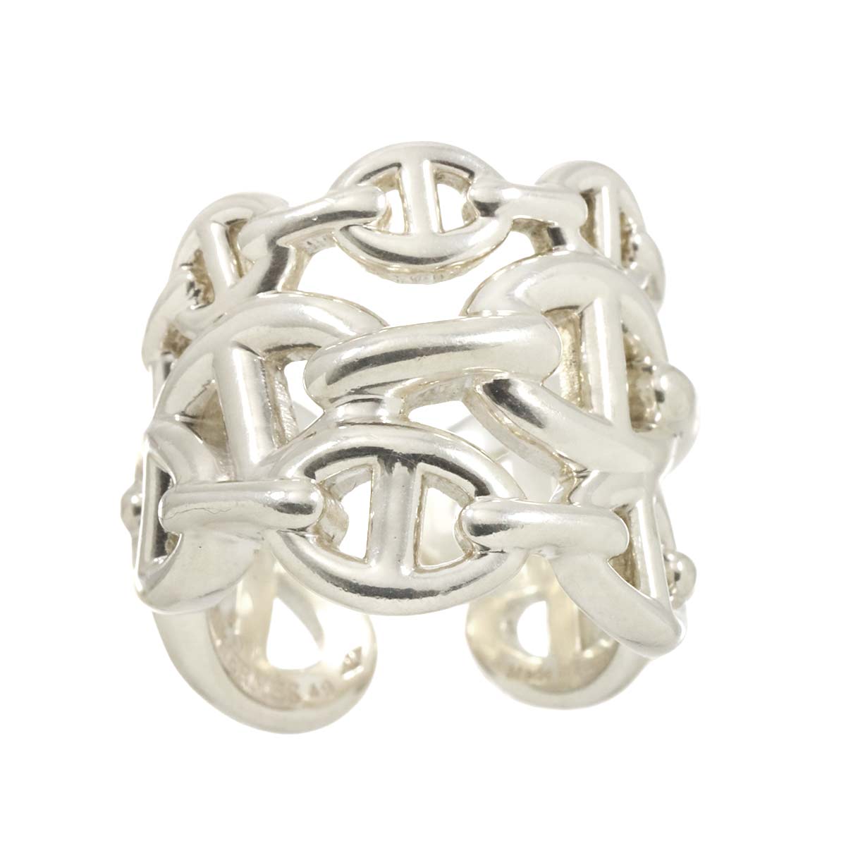 HERMES Chaine dancre Ring GM Silver 925 Size49 4.75-5(US)