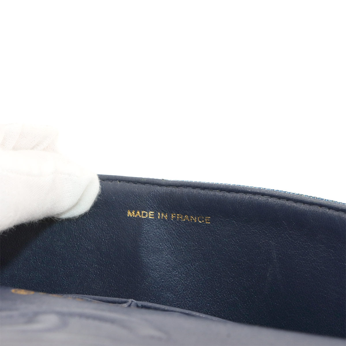 Medium Classic Double Flap Chain Bag 25cm Denim Blue A01112