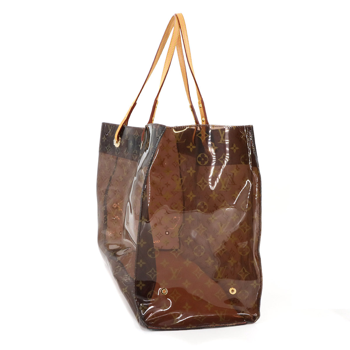 Monogram Vinyl Cabas Cruise Tote Bag Leather Brown M50500 90284911