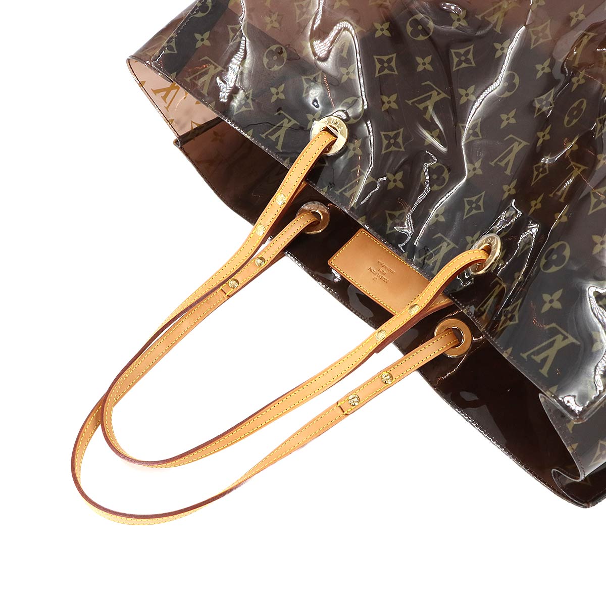 Monogram Vinyl Cabas Cruise Tote Bag Leather Brown M50500 90284911