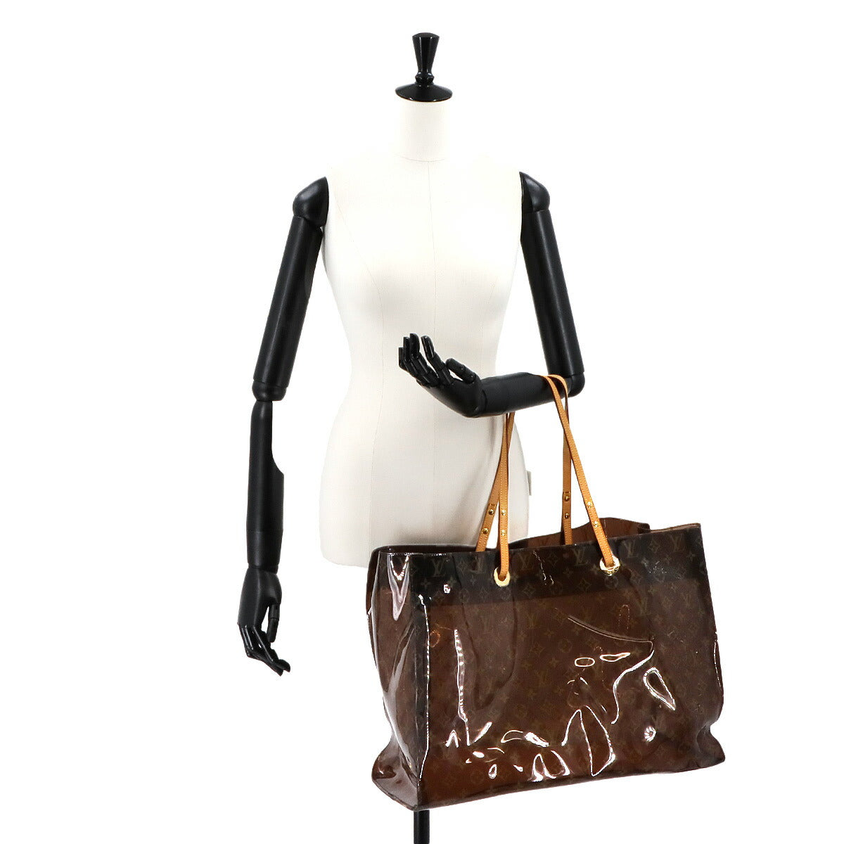 Monogram Vinyl Cabas Cruise Tote Bag Leather Brown M50500 90284911