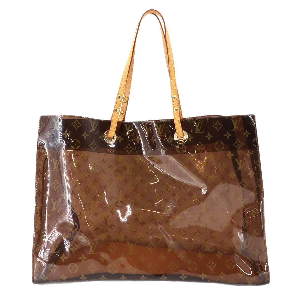 Monogram Vinyl Cabas Cruise Tote Bag Leather Brown M50500 90284911