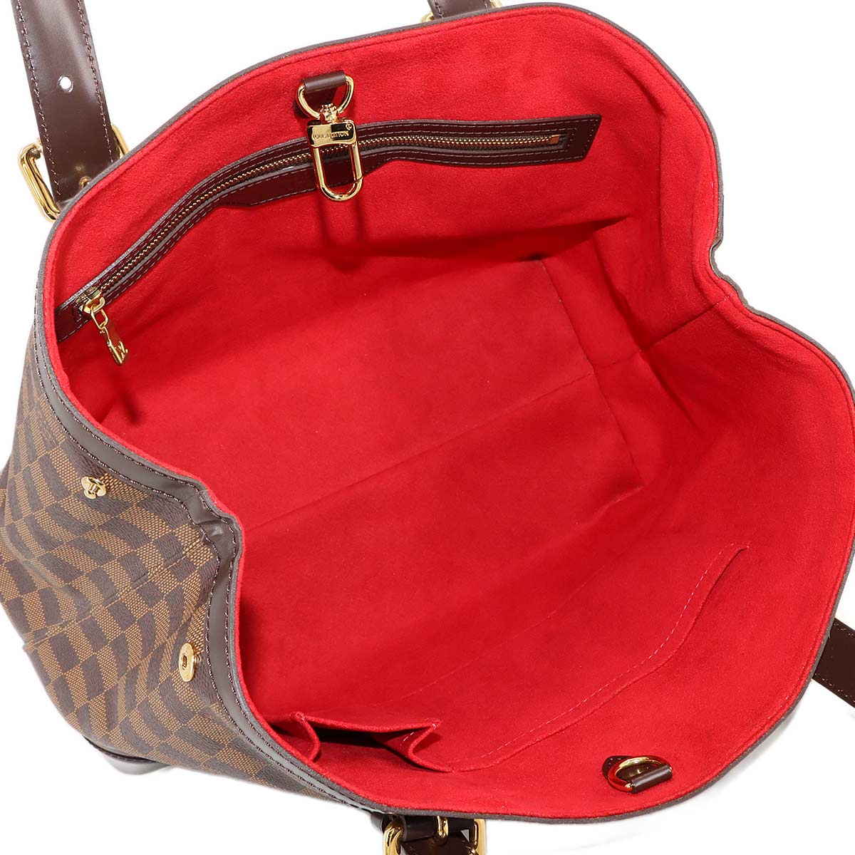 Damier Hampstead MM Tote Bag Ebene Brown N51204 Purse