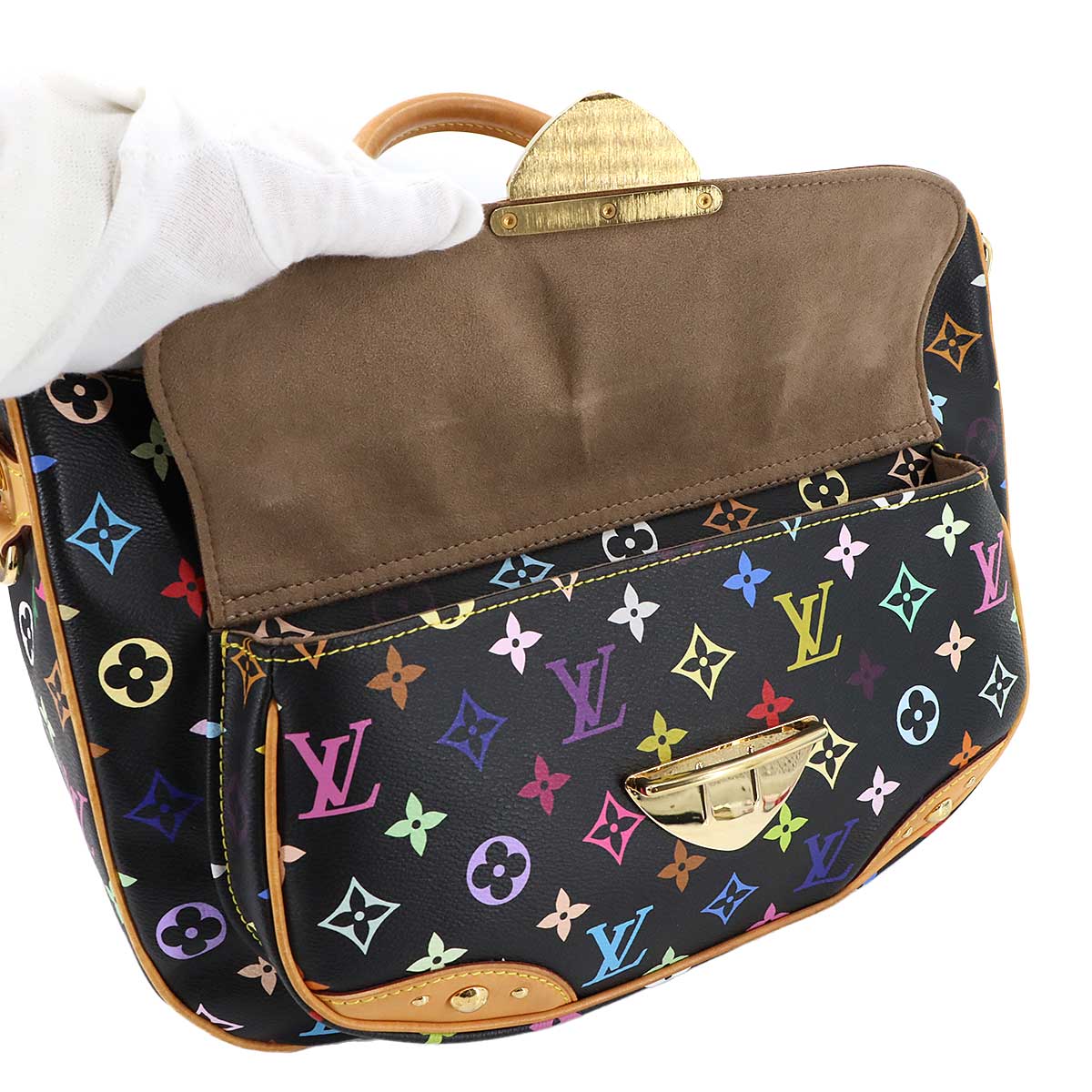 Monogram Multi Color Rita Hand Shoulder Bag Noir M40126