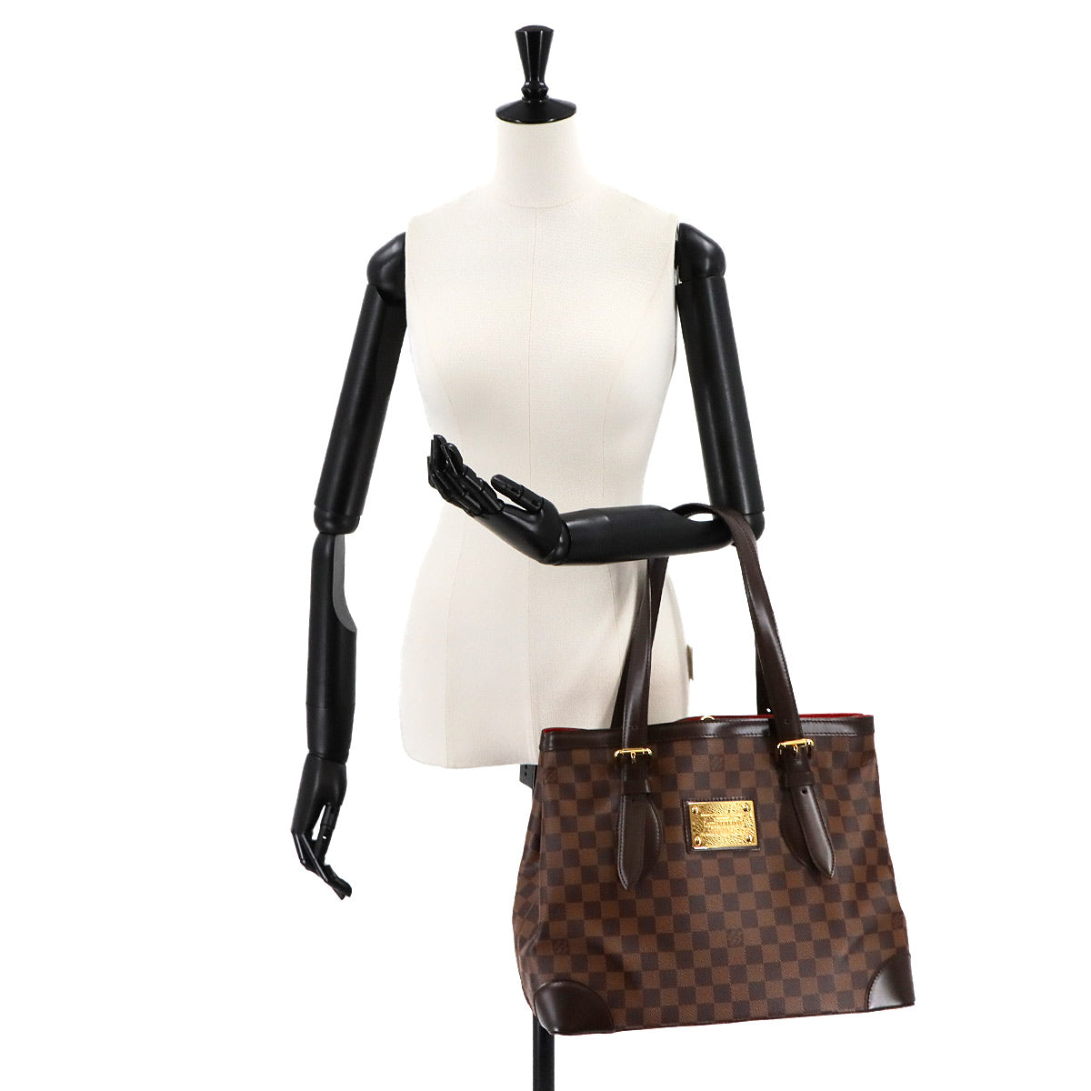 Damier Hampstead MM Tote Bag Ebene Brown N51204 Purse 90284975