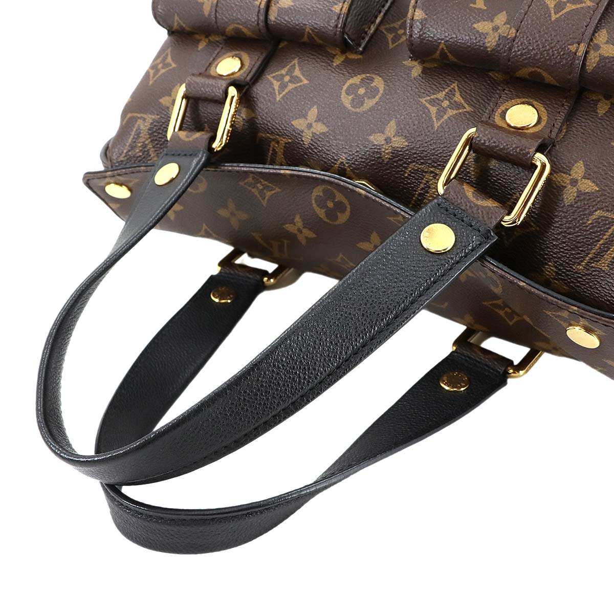 Monogram Manhattan Hand Shoulder Bag Brown Noir M44207