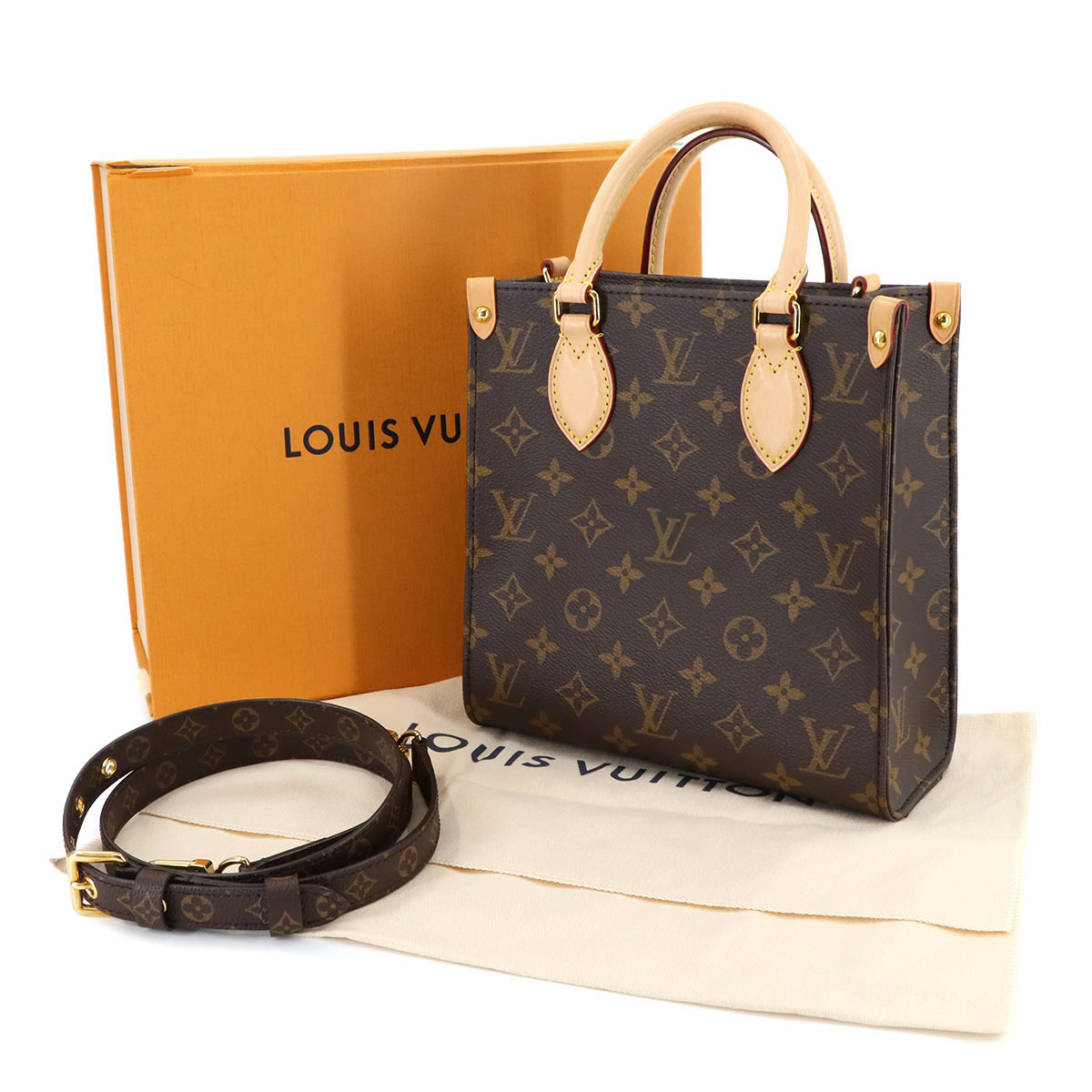 Monogram Sac Plat BB 2way Hand Shoulder Bag M46265 Purse