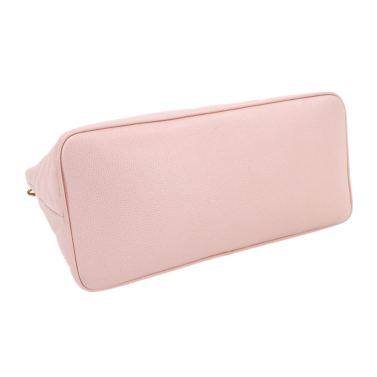 Medallion Tote Bag Caviar Skin Leather Pink A01804 Coco Logos