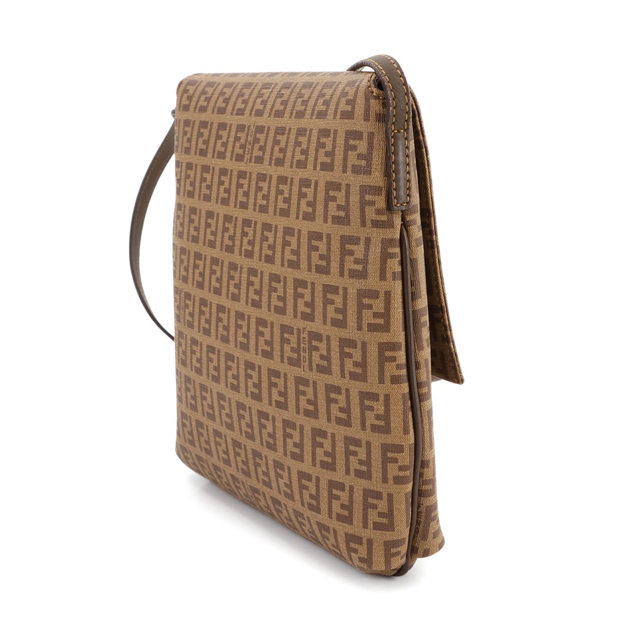 Zucchino Shoulder Bag PVC Leather Brown 8BT075 90285401