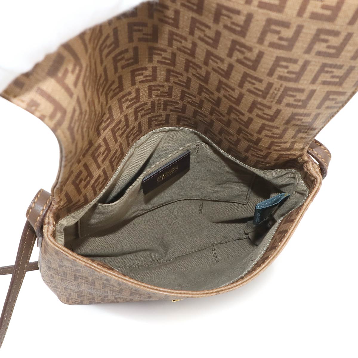 Zucchino Shoulder Bag PVC Leather Brown 8BT075 90285401