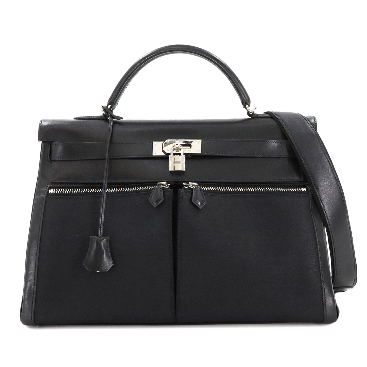 Kelly Lakis 40 2way Hand Shoulder Bag Box Calf Black