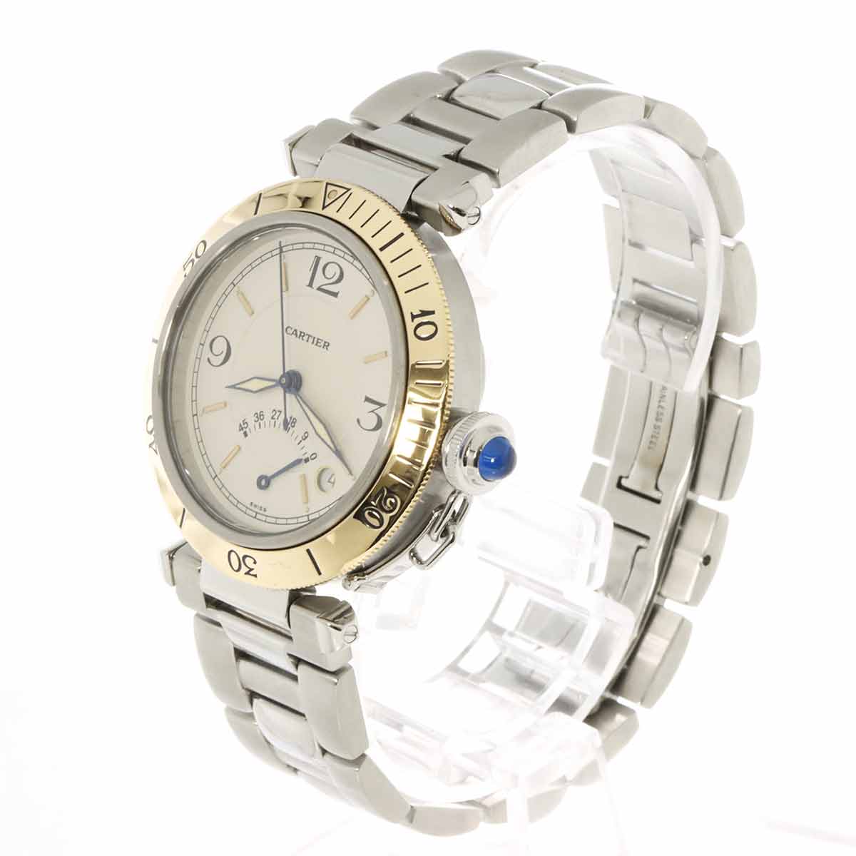 Pasha W31012H3 750 Yellow Gold Automatic Cream Dial Mens Watch