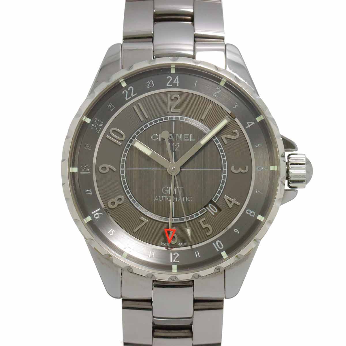 J12 Chromatic GMT 41mm H3099 Automatic Grey Dial Mens Watch