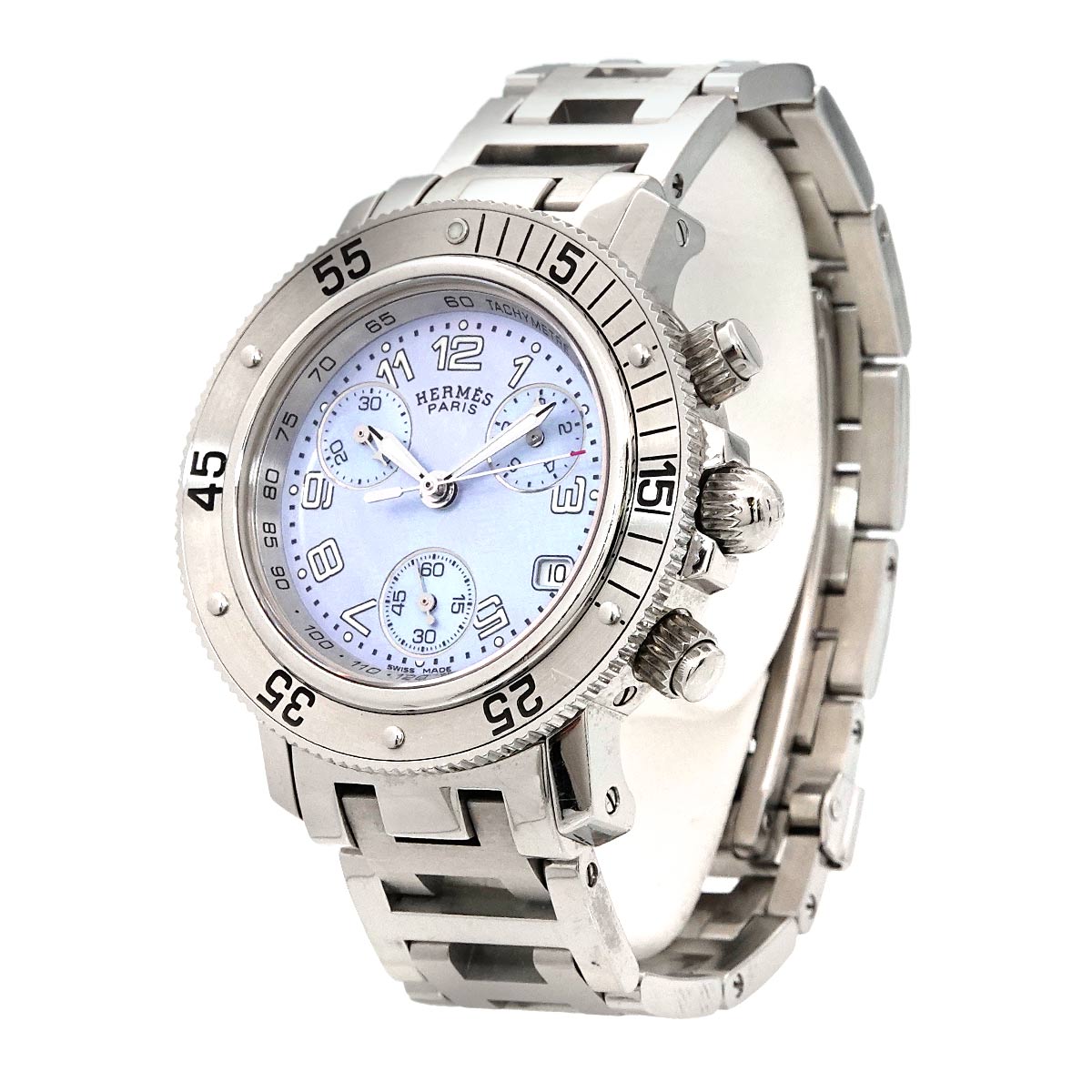 Clipper diver Chronograph CL2 310 Date Blue Shell Dial Ladies