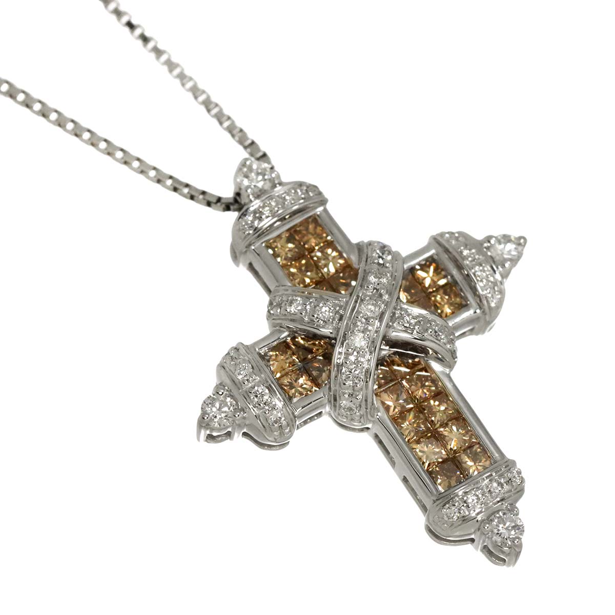 Diamond Necklace 18K WG White Gold 750 90285829