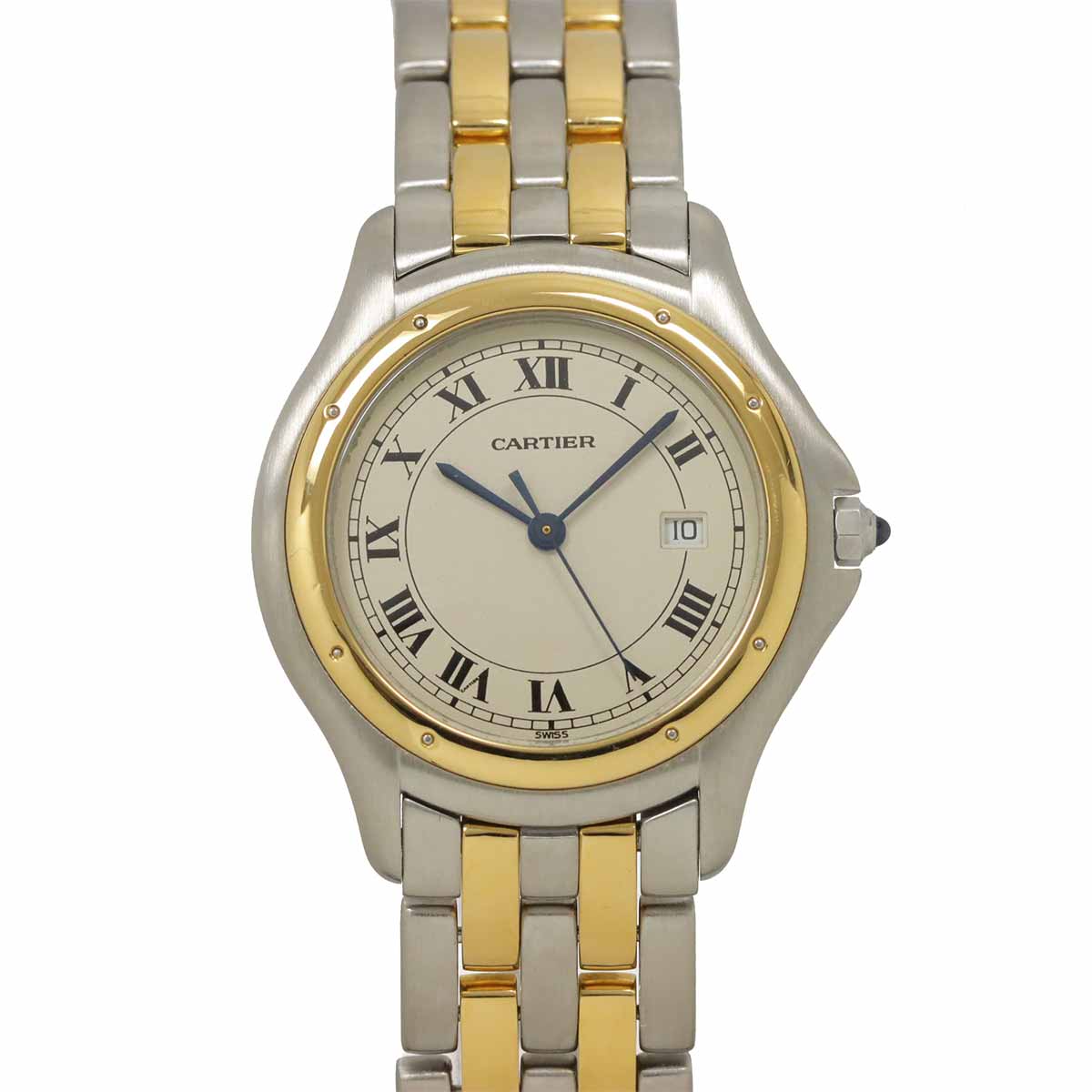 Panthere Cougar LM W35006B6 K18YG Cream Dial Boys Watch