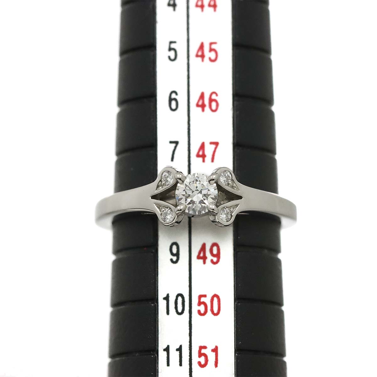 Ballerine Diamond 0.19ct E/VVS2/3EX Ring Pt Size48 4.5(US)