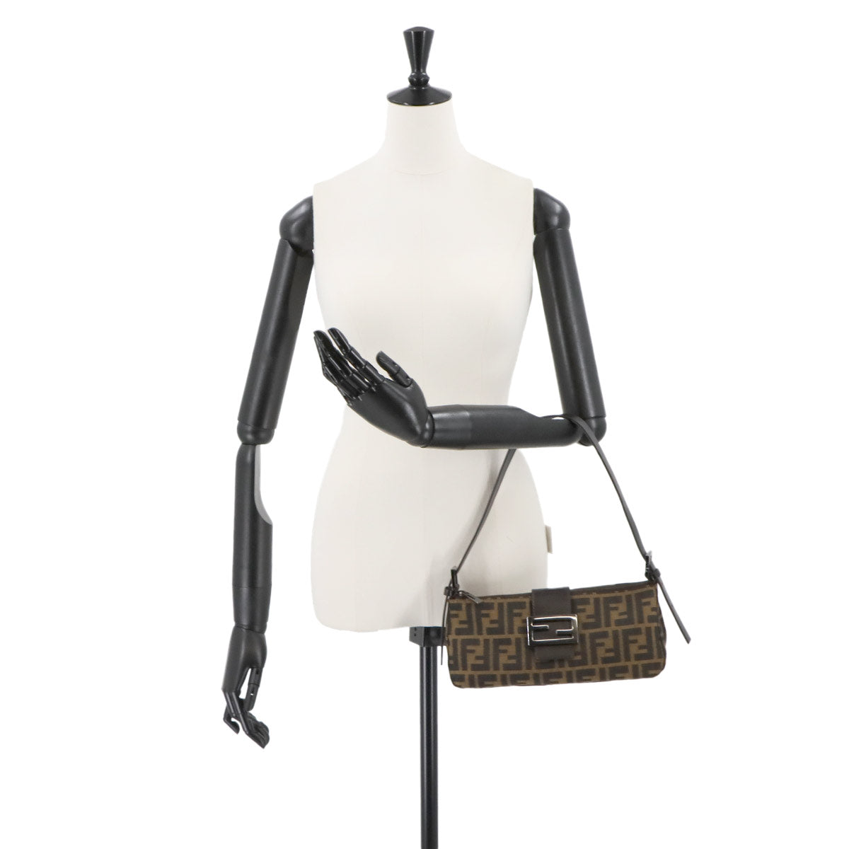 Zucca Mamma Baguette Shoulder Bag Canvas Leather Brown 8BR034 90286314