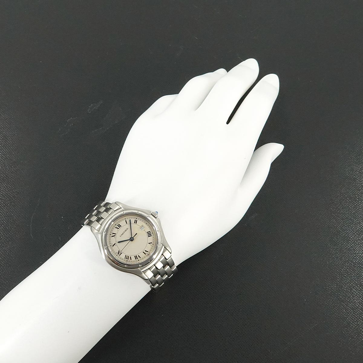 Panthere Cougar LM Quartz Cream Dial Boys Wrist Watch