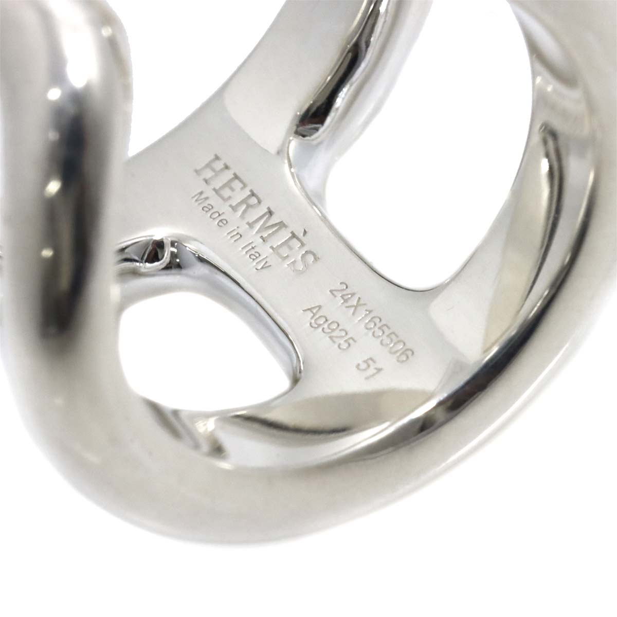 HERMES Ring Silver 925 Size51 5.75-6(US)