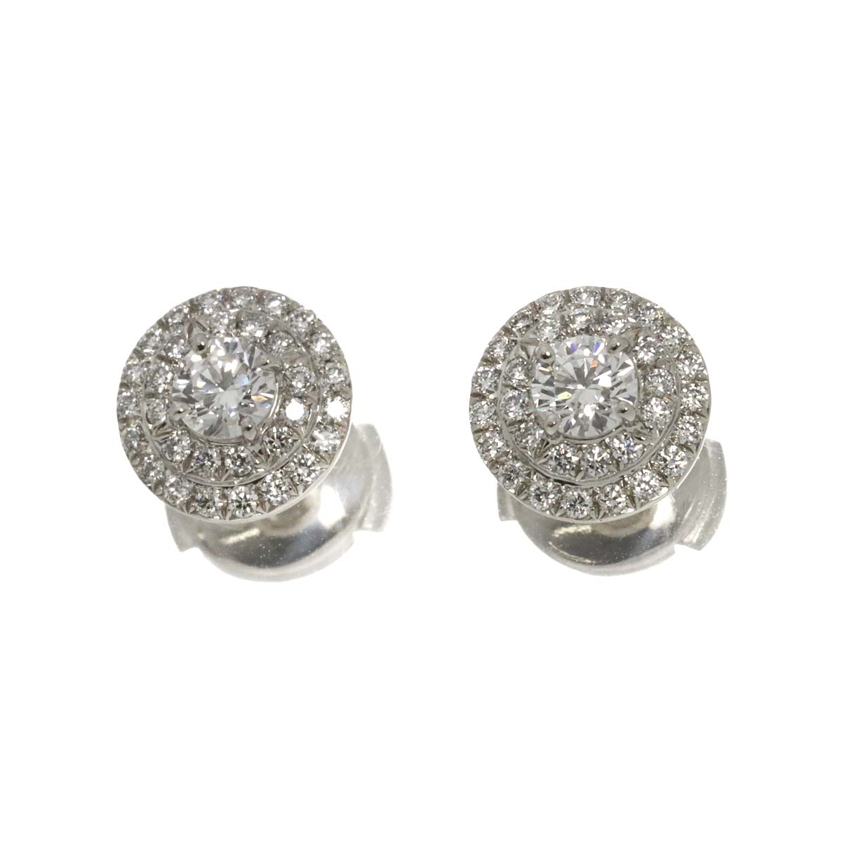 Solest Diamond Earrings Pierced Pt