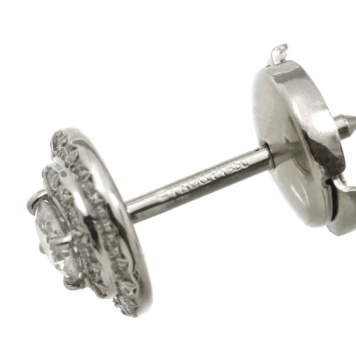 Solest Diamond Earrings Pierced Pt