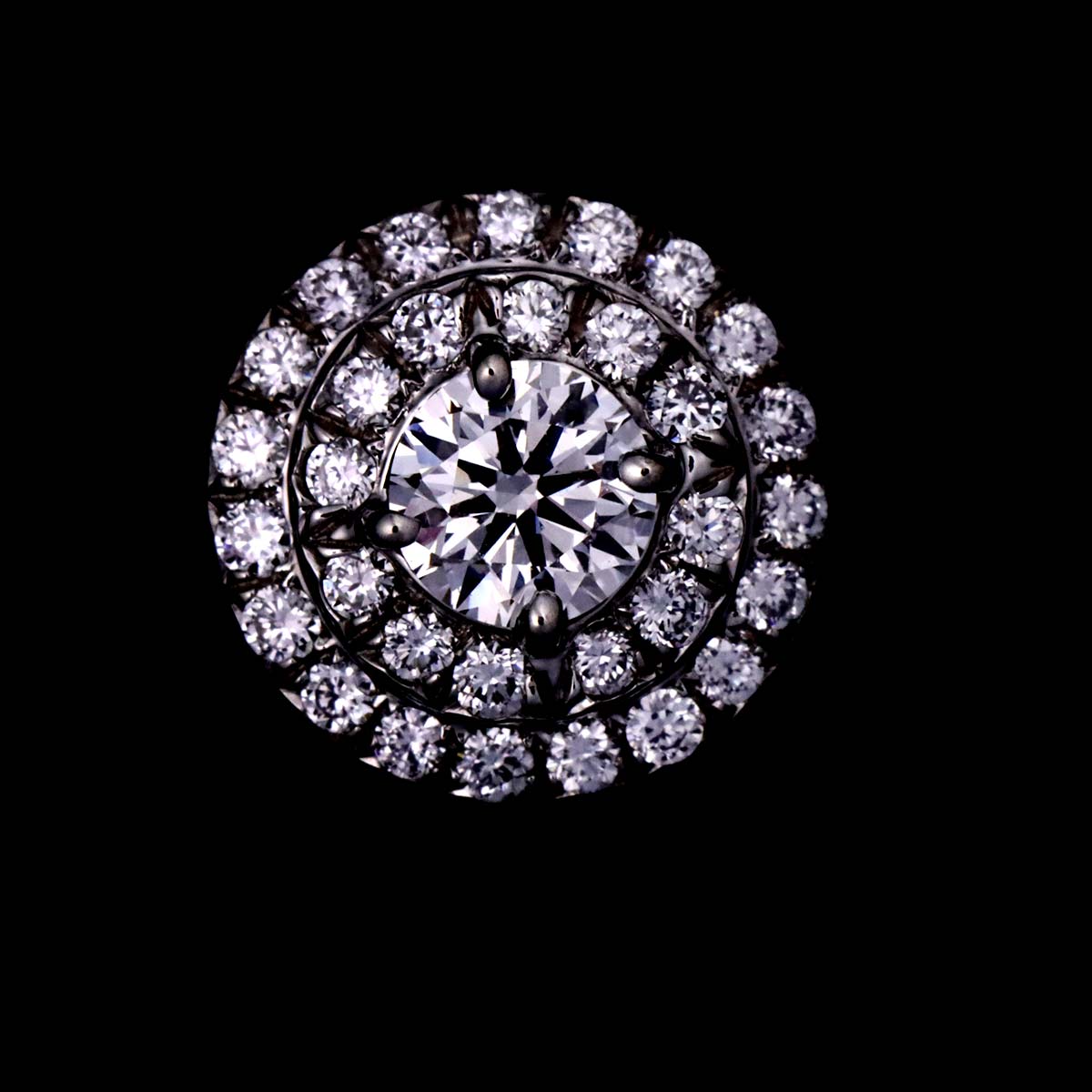 Solest Diamond Earrings Pierced Pt