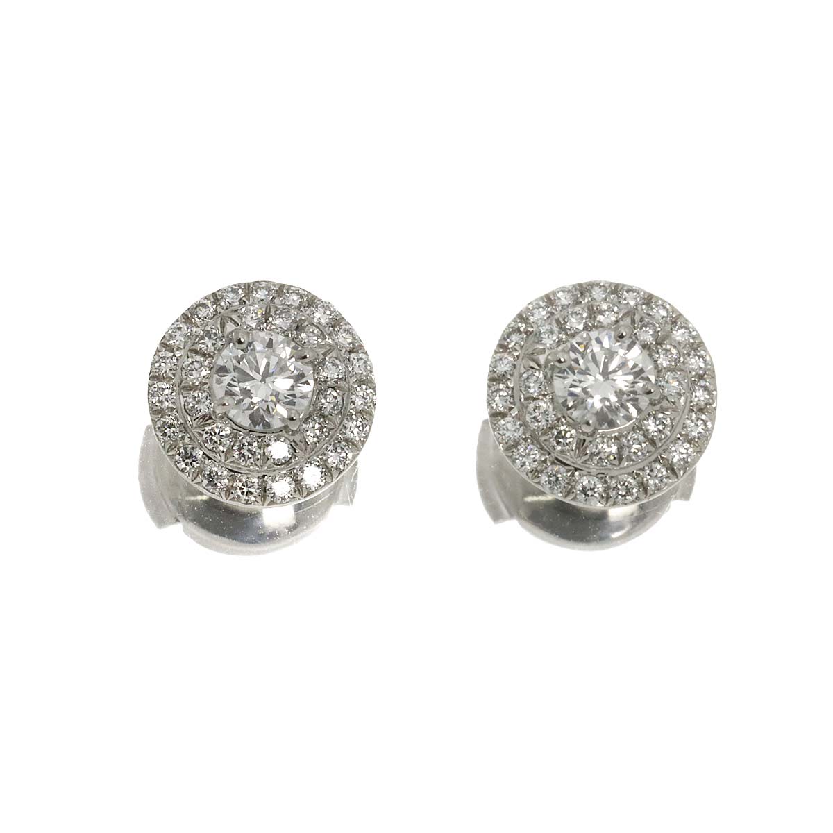 Solest Diamond Earrings Pierced Pt