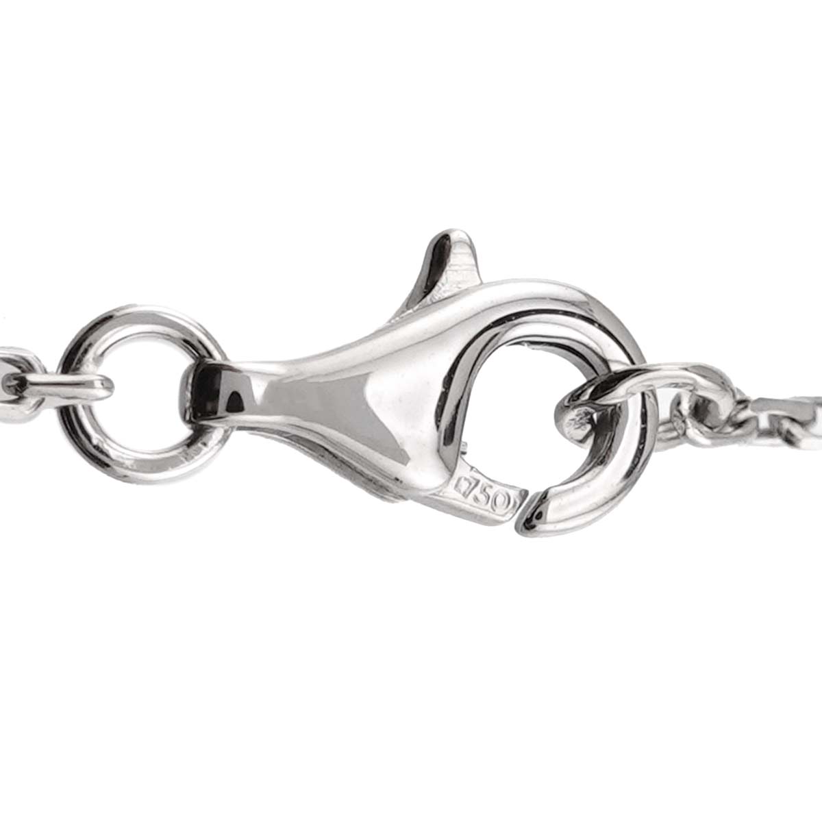 CHANEL Camelia Necklace Diamond Ceramic 18K White Gold 750