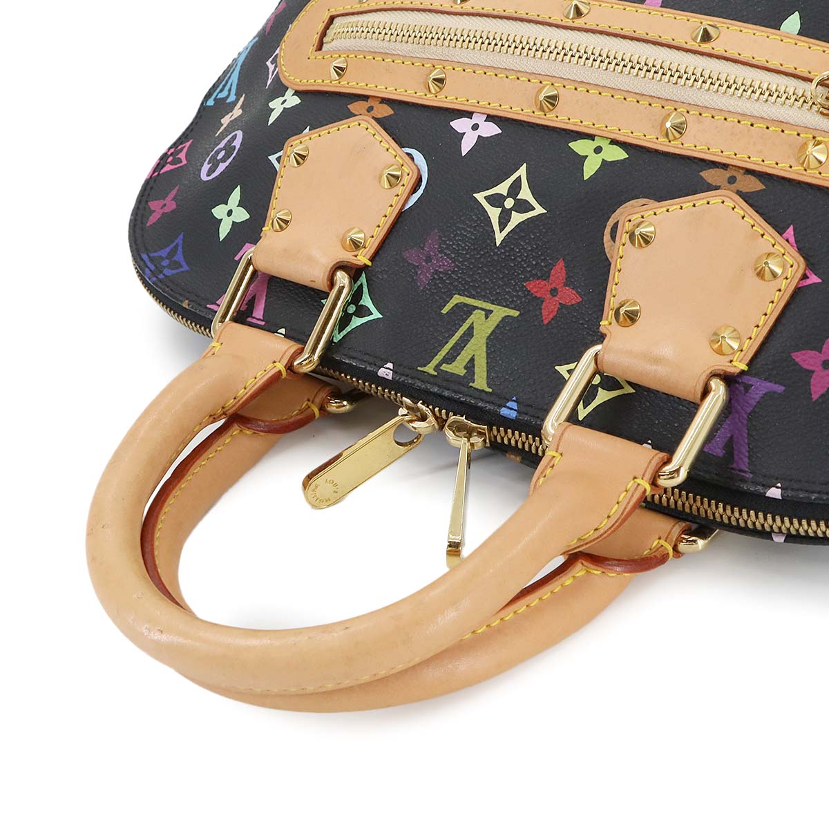 Monogram Multi color Alma Hand Bag Noir M92646 Black