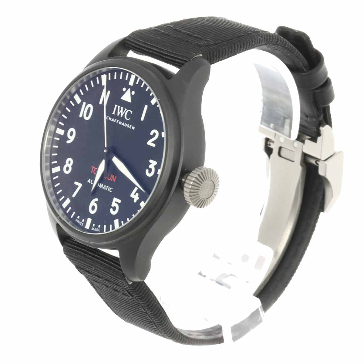Big Pilot Watch Top Gun IW329801 Automatic Black Dial Mens Watch