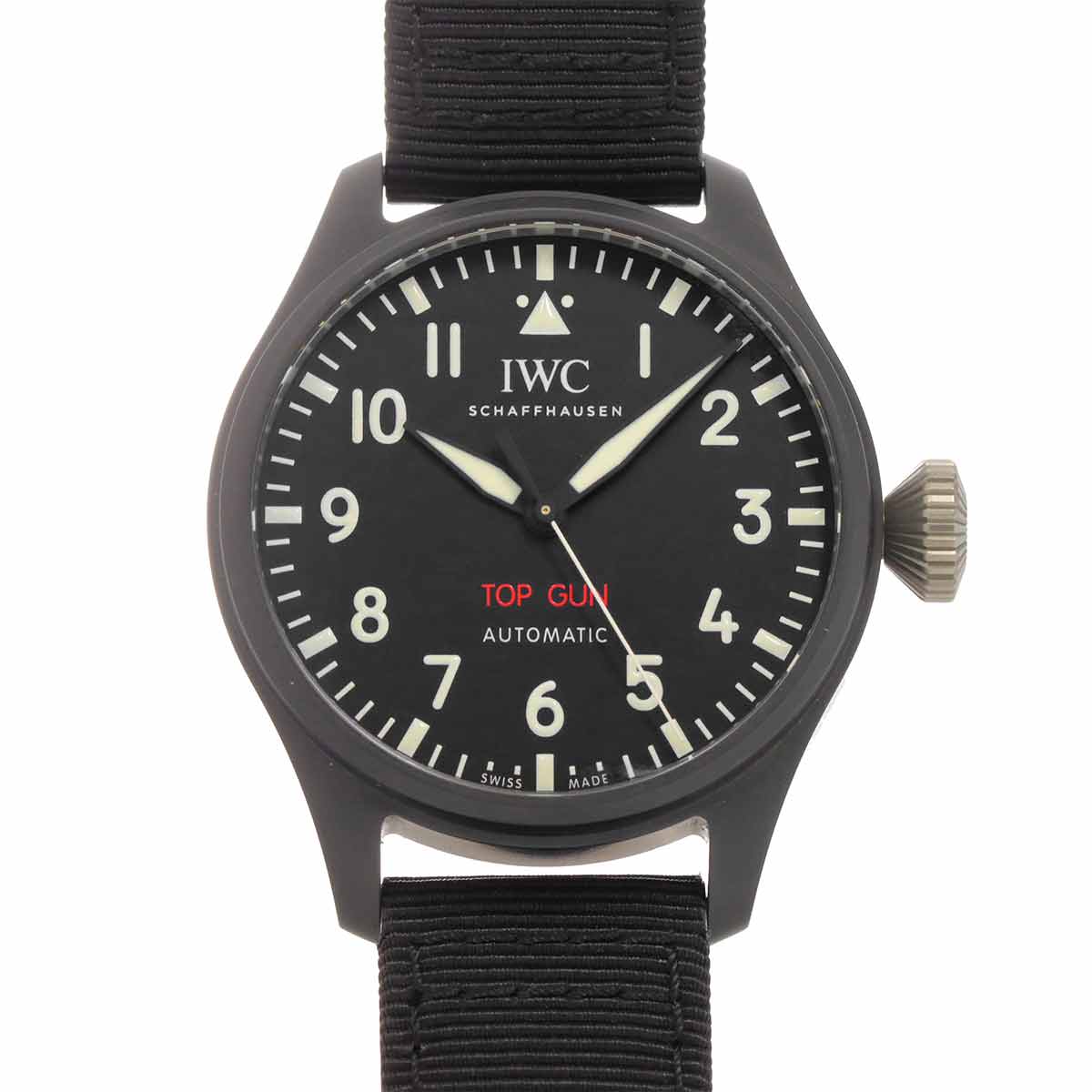 Big Pilot Watch Top Gun IW329801 Automatic Black Dial Mens Watch