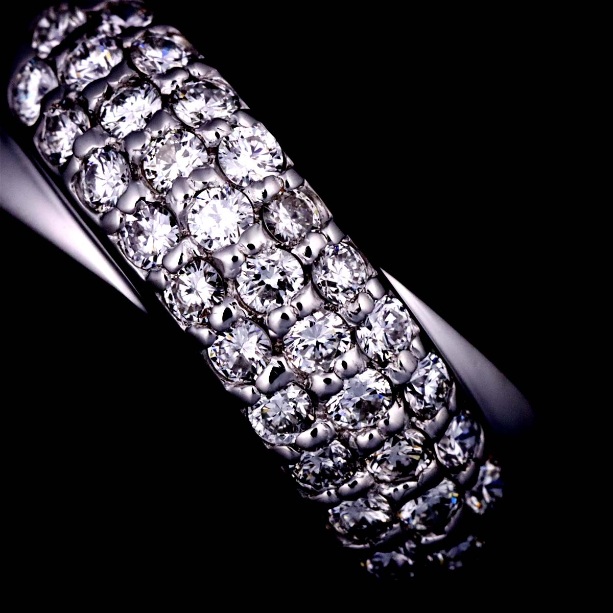 Ponte Vecchio Diamond 0.50ct Ring 18K WG 750 Size4.5(US)