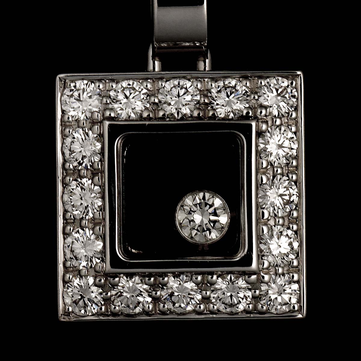 Happy Diamond Necklace 18K White Gold 750