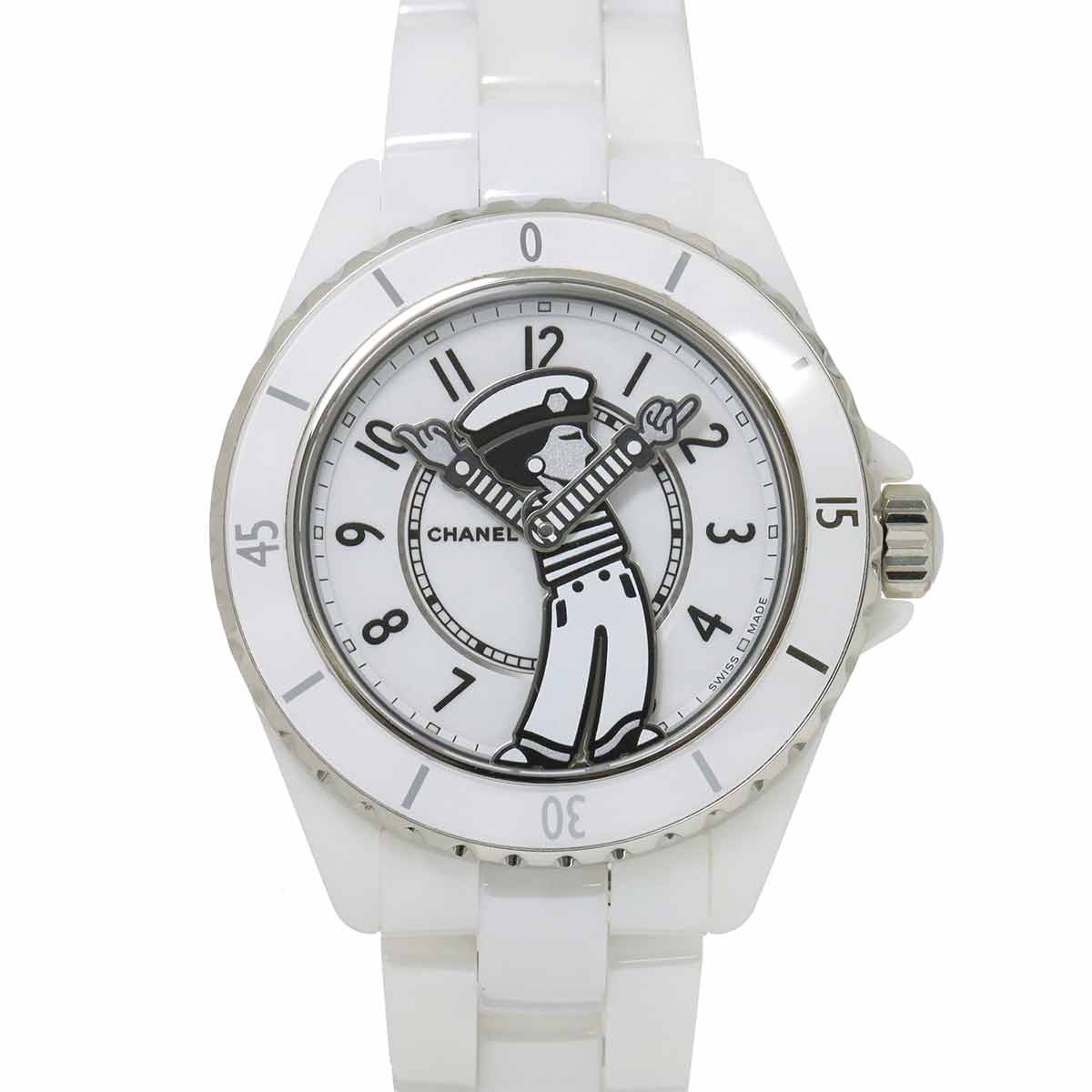 J12 Mademoiselle La pausa H7481 Automatic White Dial Mens