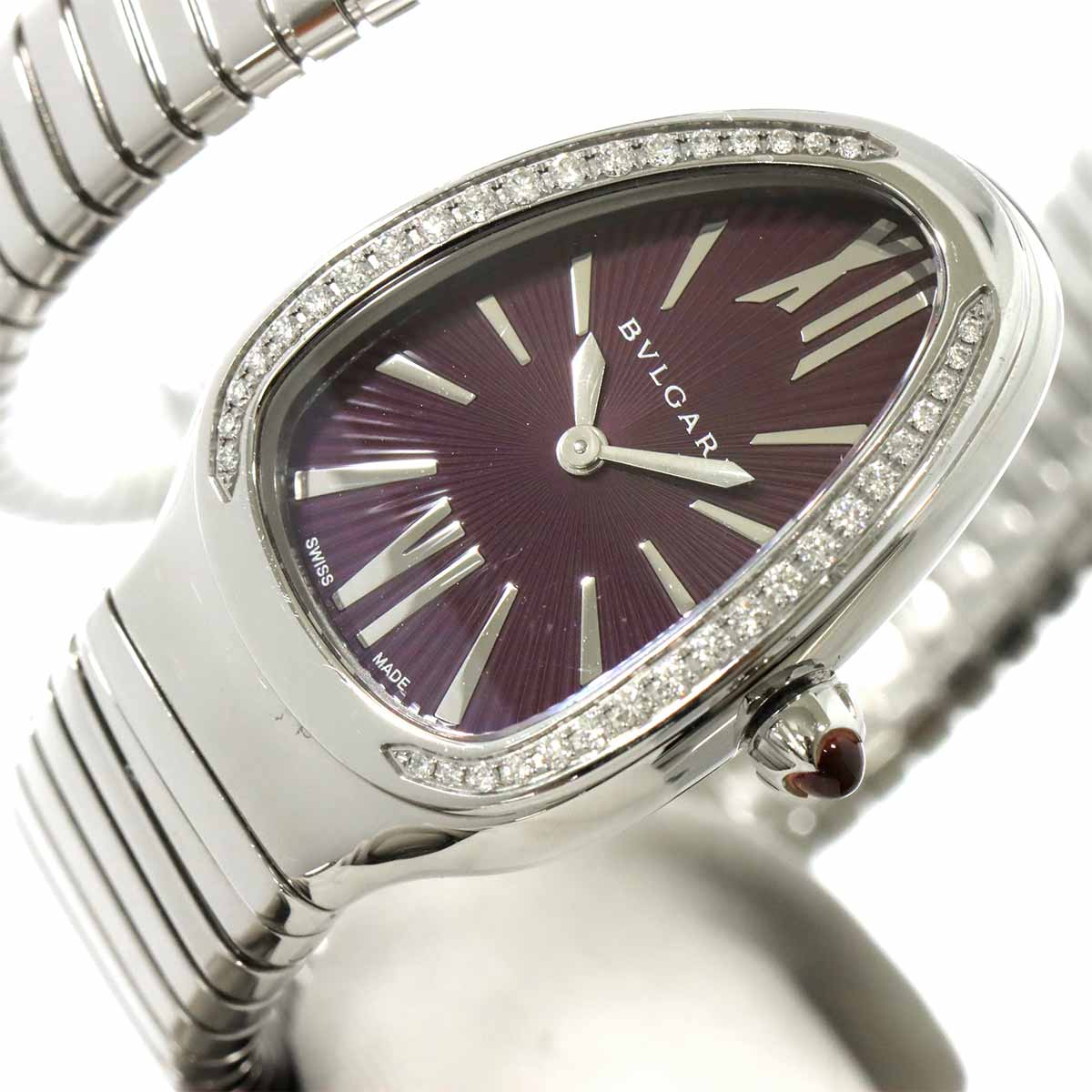 Serpenti SP35S Quartz Purple Dial Ladies Watch