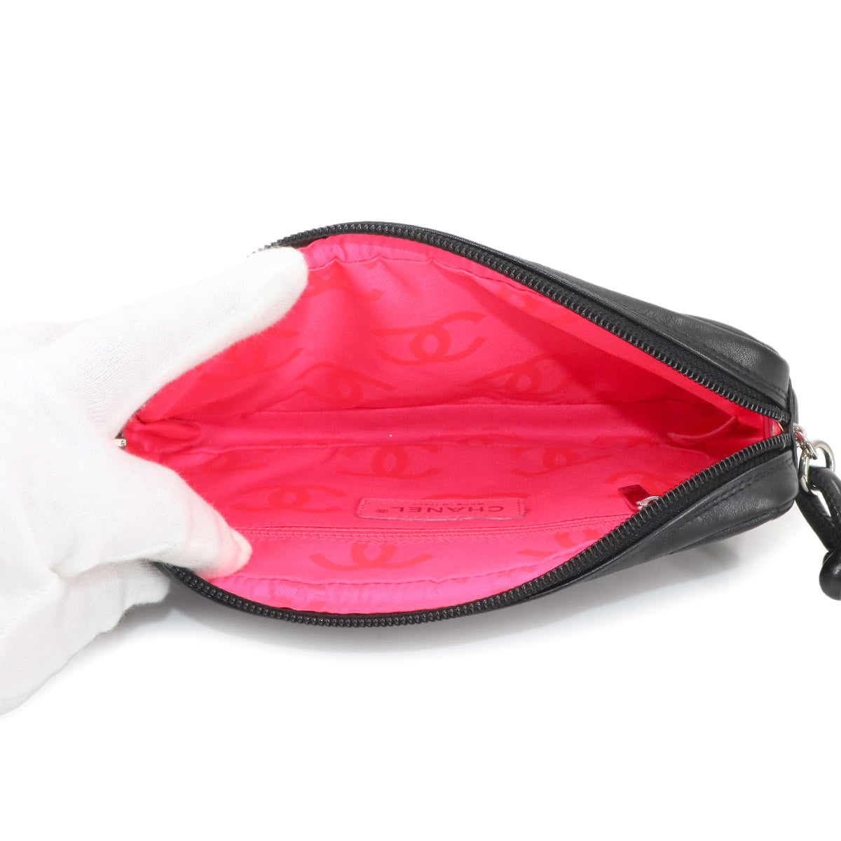 Cambon Line Shoulder Bag Leather Black A25175 Coco Logos 90286930