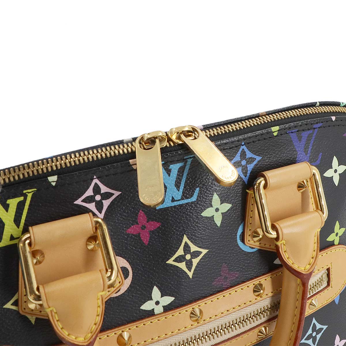 Monogram Multi color Alma Hand Bag Noir M92646 Black